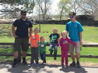 Students at the zoo