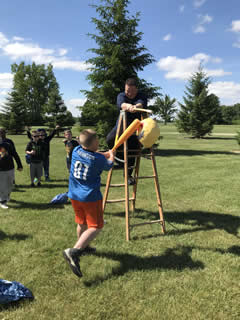 Students playing